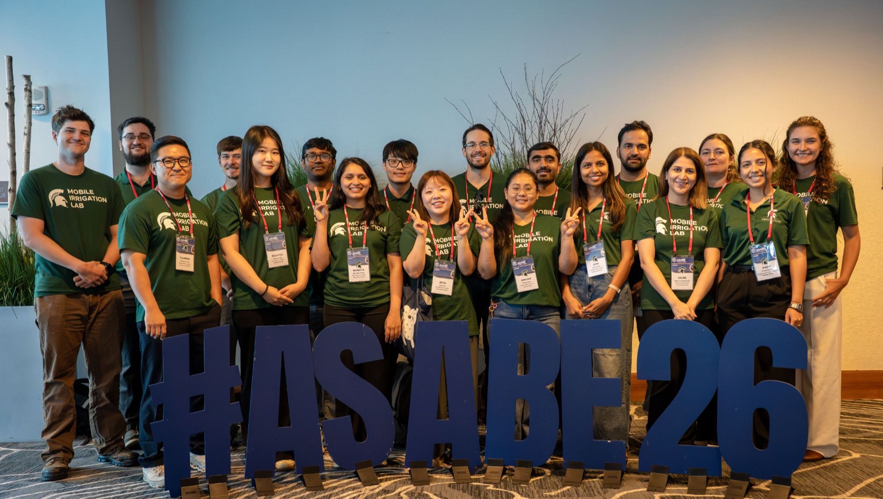 MSU Mobile Irrigation Lab team at the ASABE 2026 annual meeting